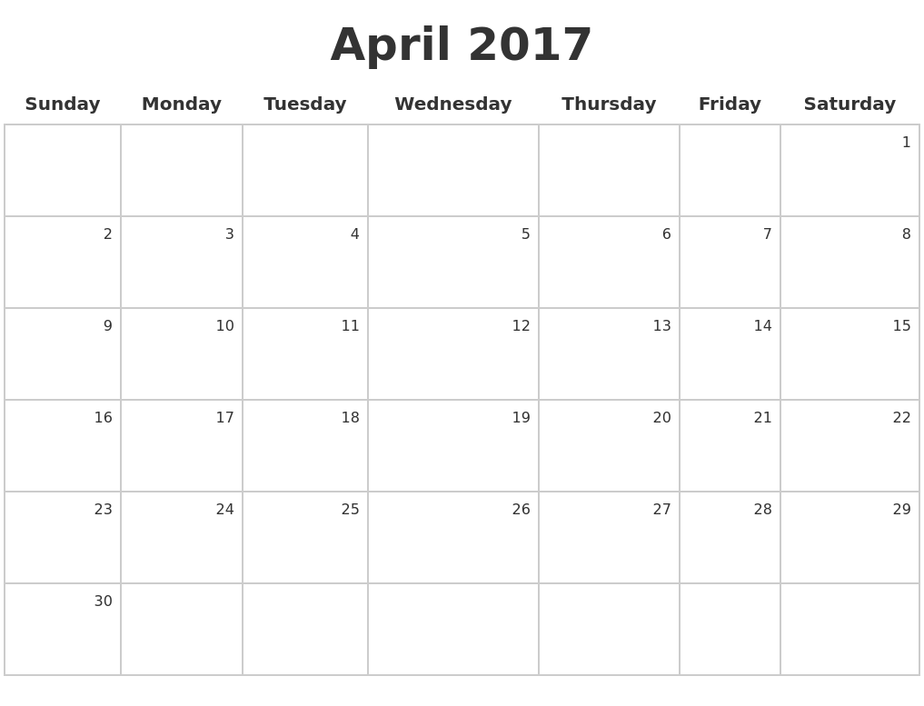 how to make calendar 2017
