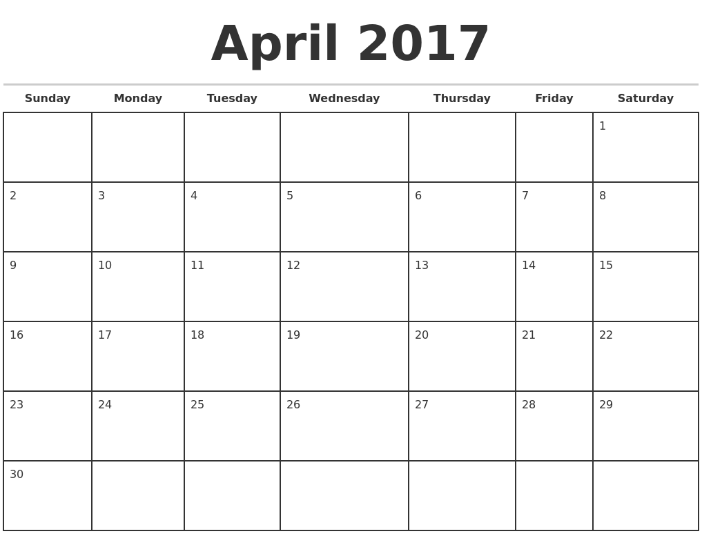monthly calendar template 2017 april 2017 monthly calendar template monthly calendar template 2017 april 2017 monthly calendar template