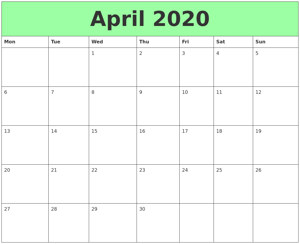 April 2020 Printable Calendars april-2020-printable-calendars