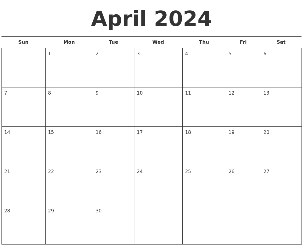 June 2024 Calendars Free