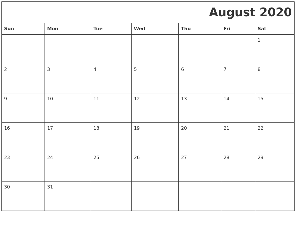 word calender