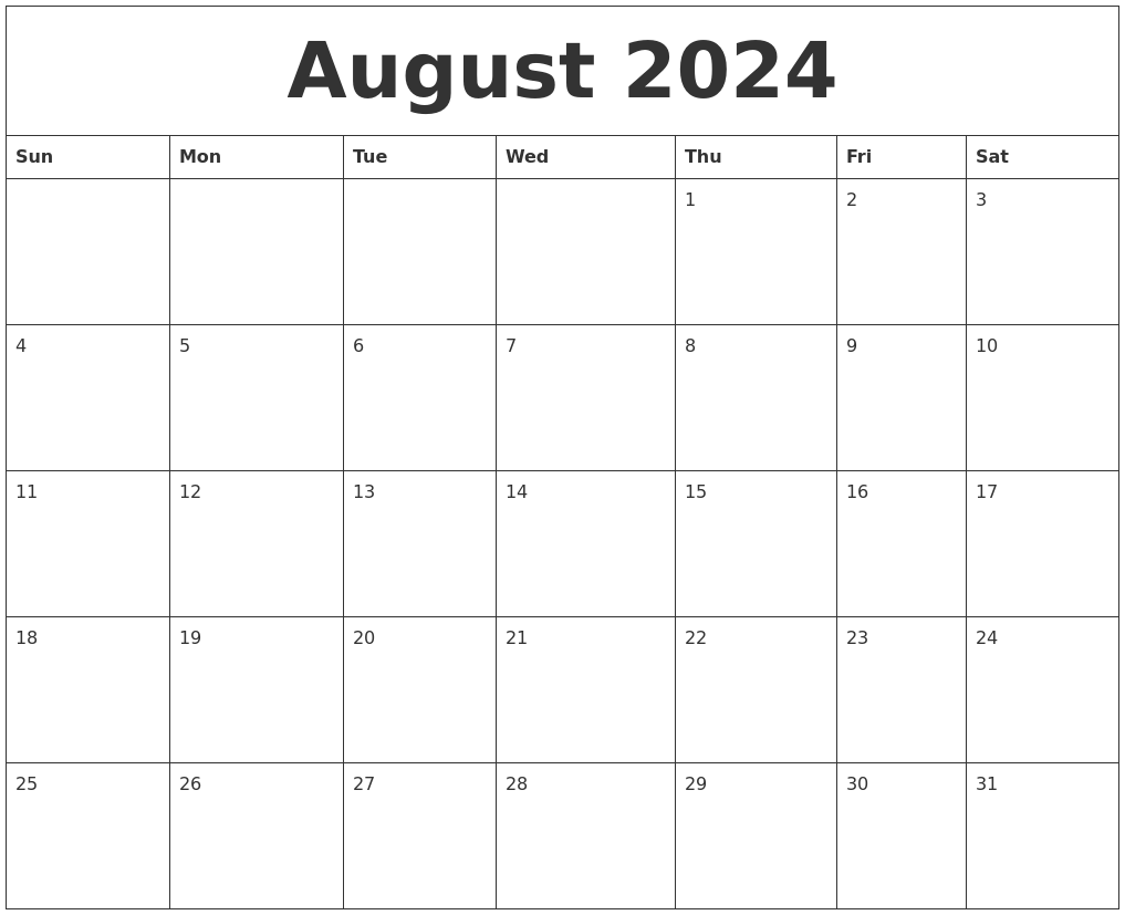 September 2024 Make A Calendar Free