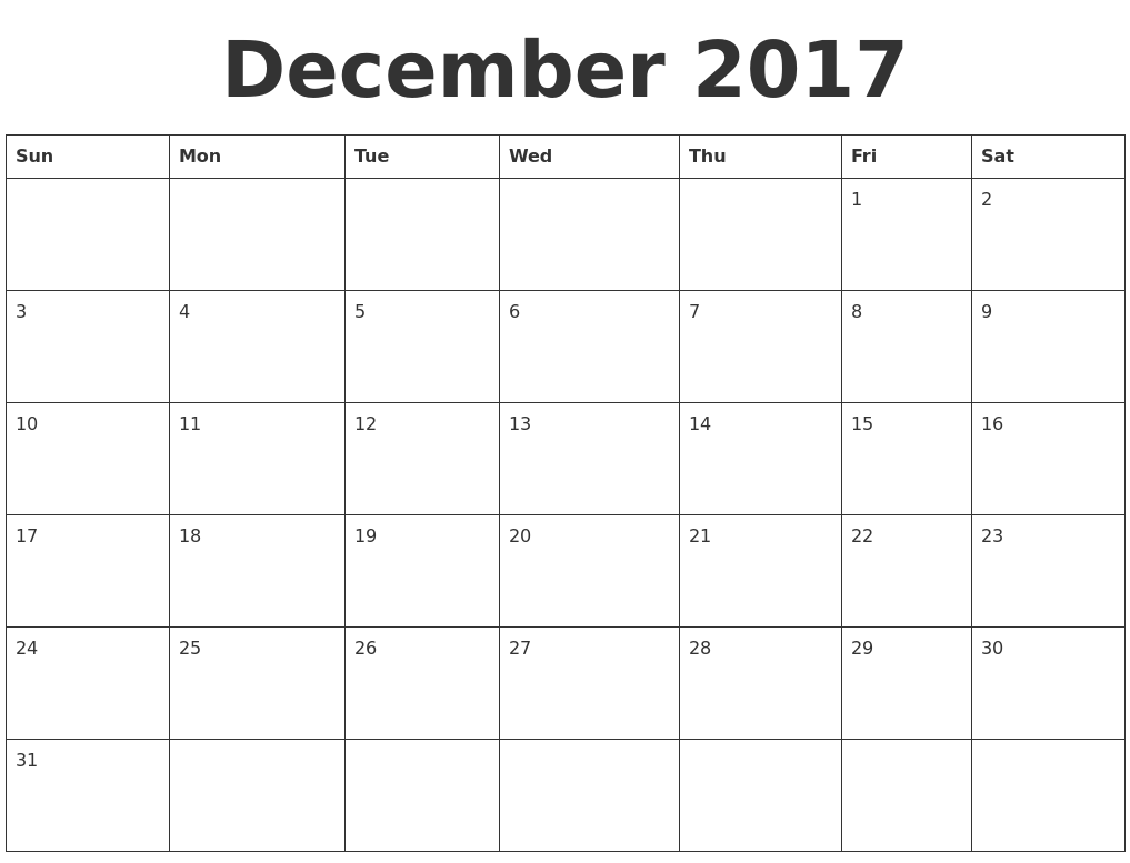 january 2018 calendar vertical
