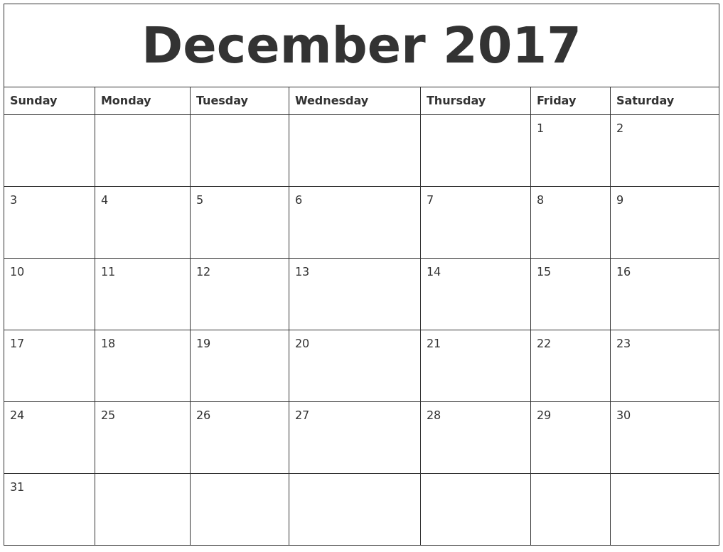 December 2023 Calendar Free Printable Pdf