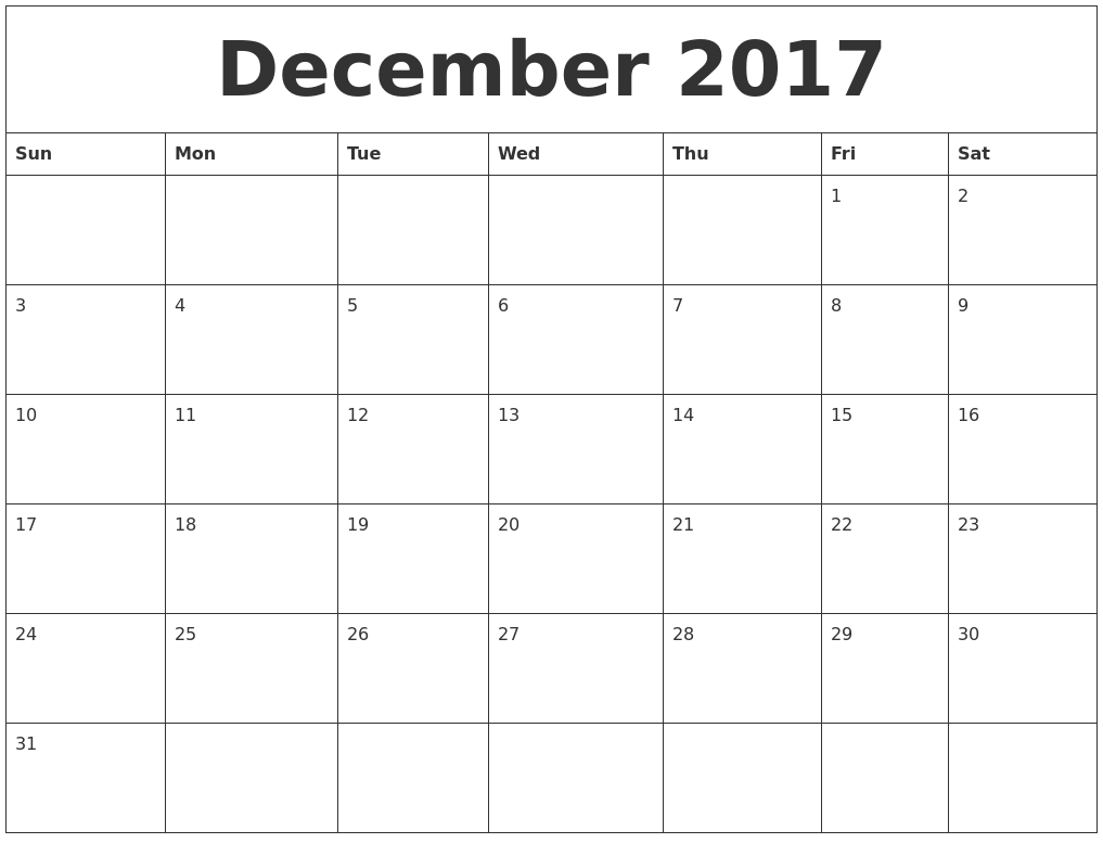 printable calendars 2017