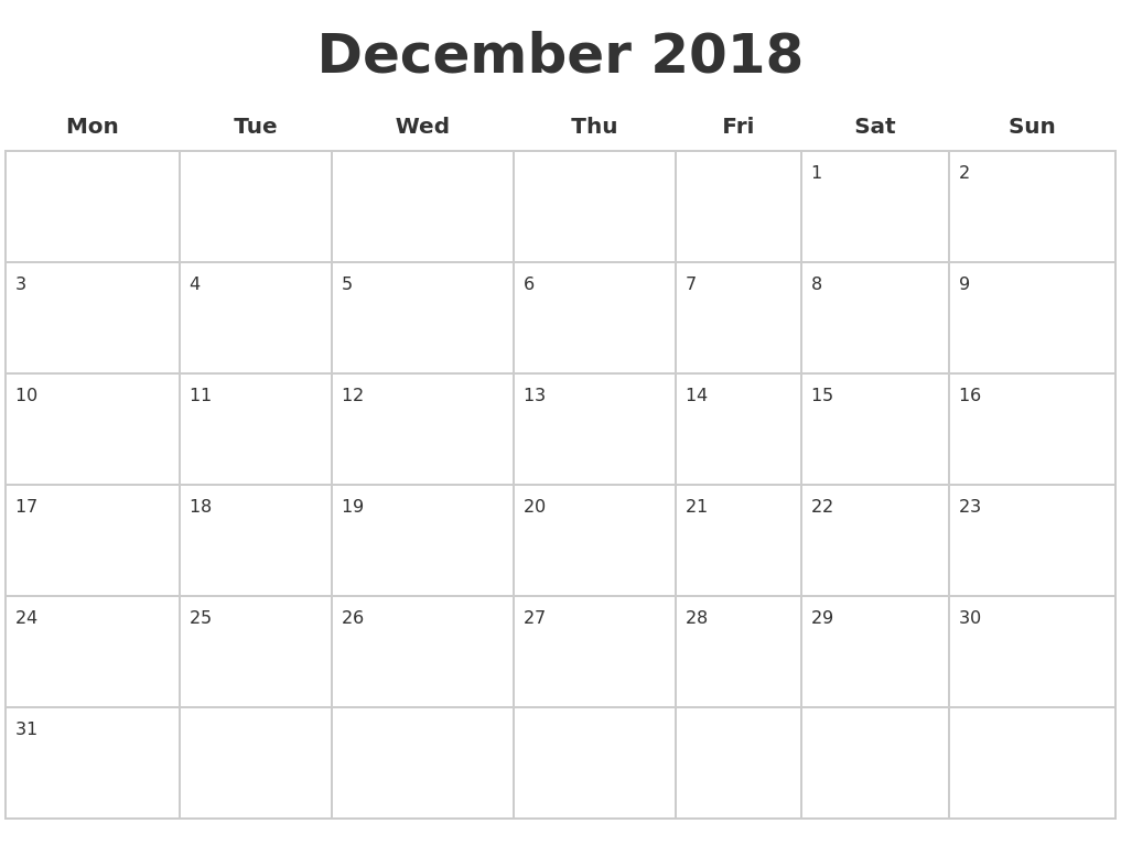 calendar-december-2018-print-out-calendar-custom-calendar-blank