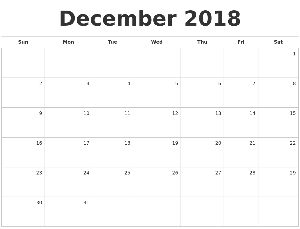 december-2018-blank-monthly-calendar