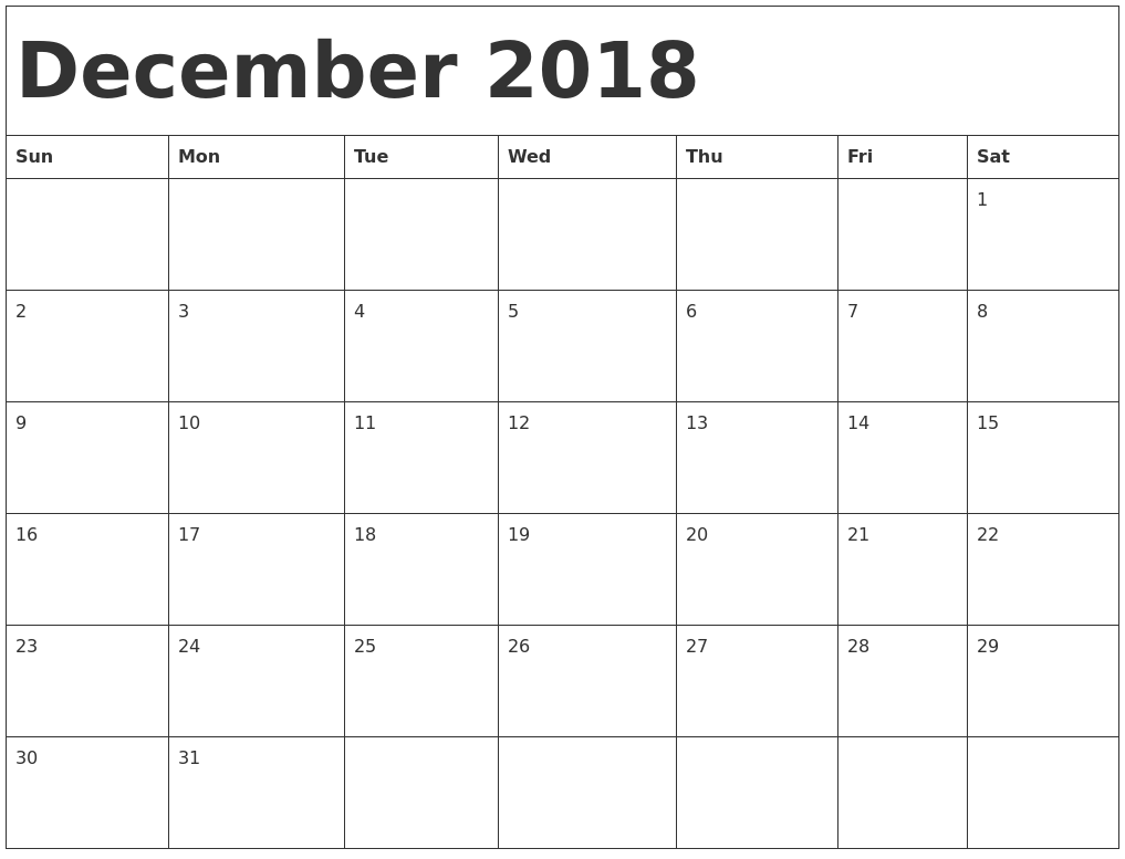 march 2019 free printable calendar 2018 december printable calendar