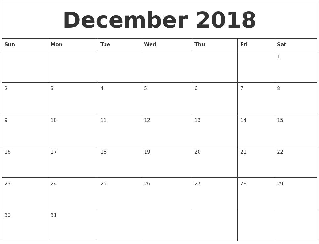 december-2018-calendar