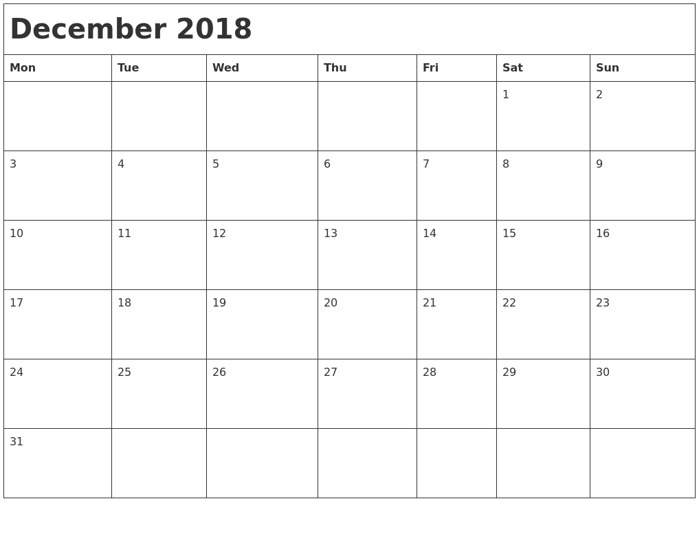 december-2018-month-calendar