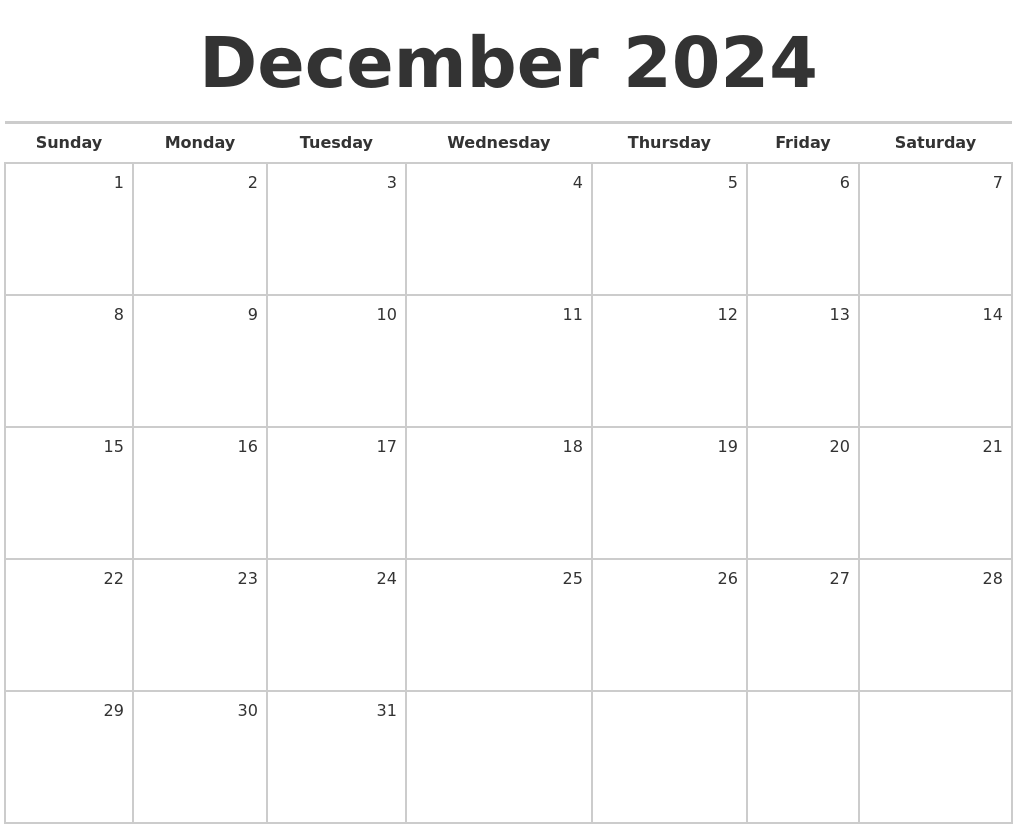 december 2024 calendar for printing december 2024 calendar free blank