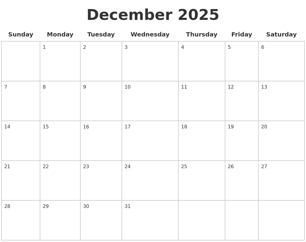 december-2025-blank-calendar-pages