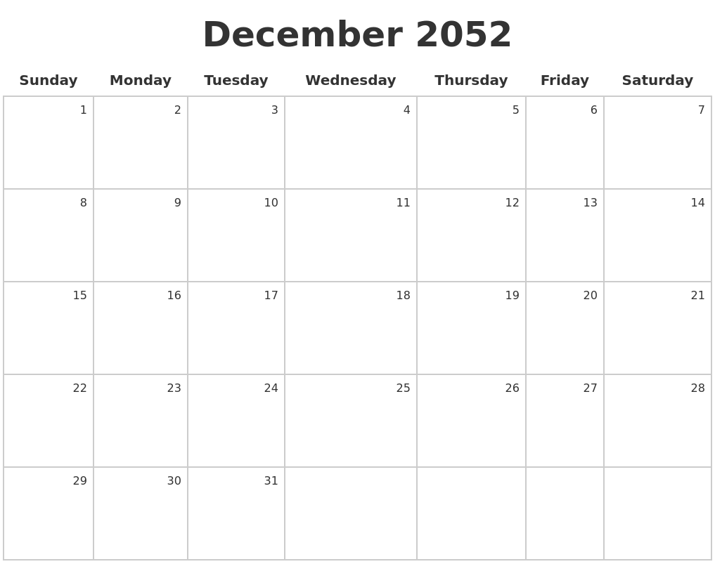 december-2052-make-a-calendar