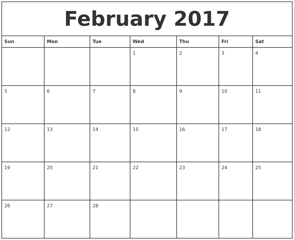 Printable Monthly Calendar 2017 | august 2017 print free calendar Printable Monthly Calendar 2017 | august 2017 print free calendar
