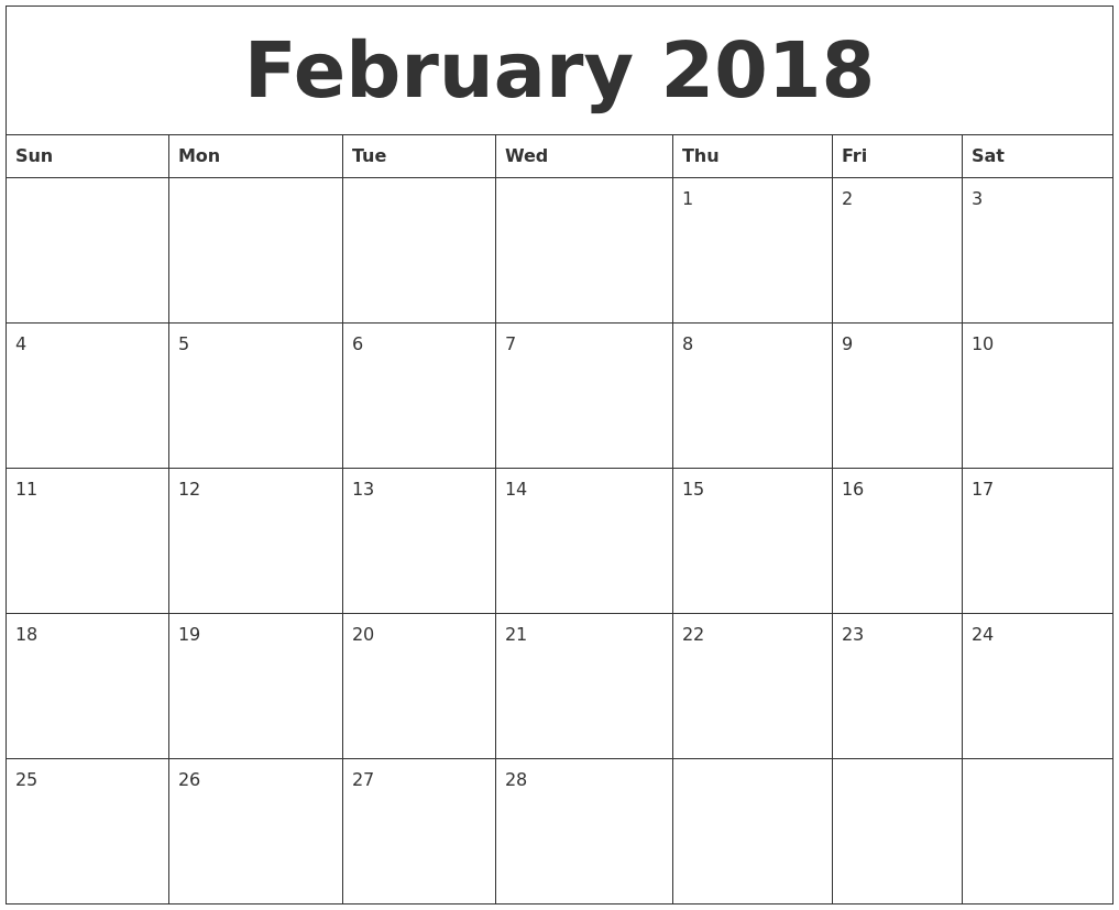 download calendar 2018