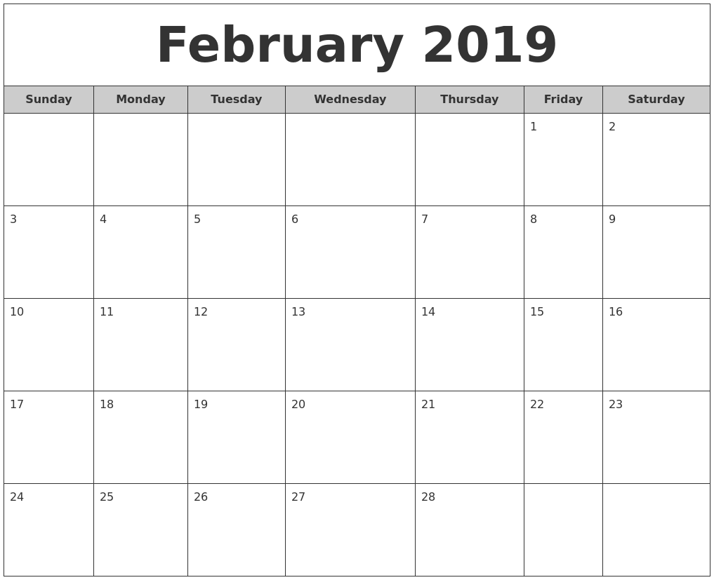 february calendar pics