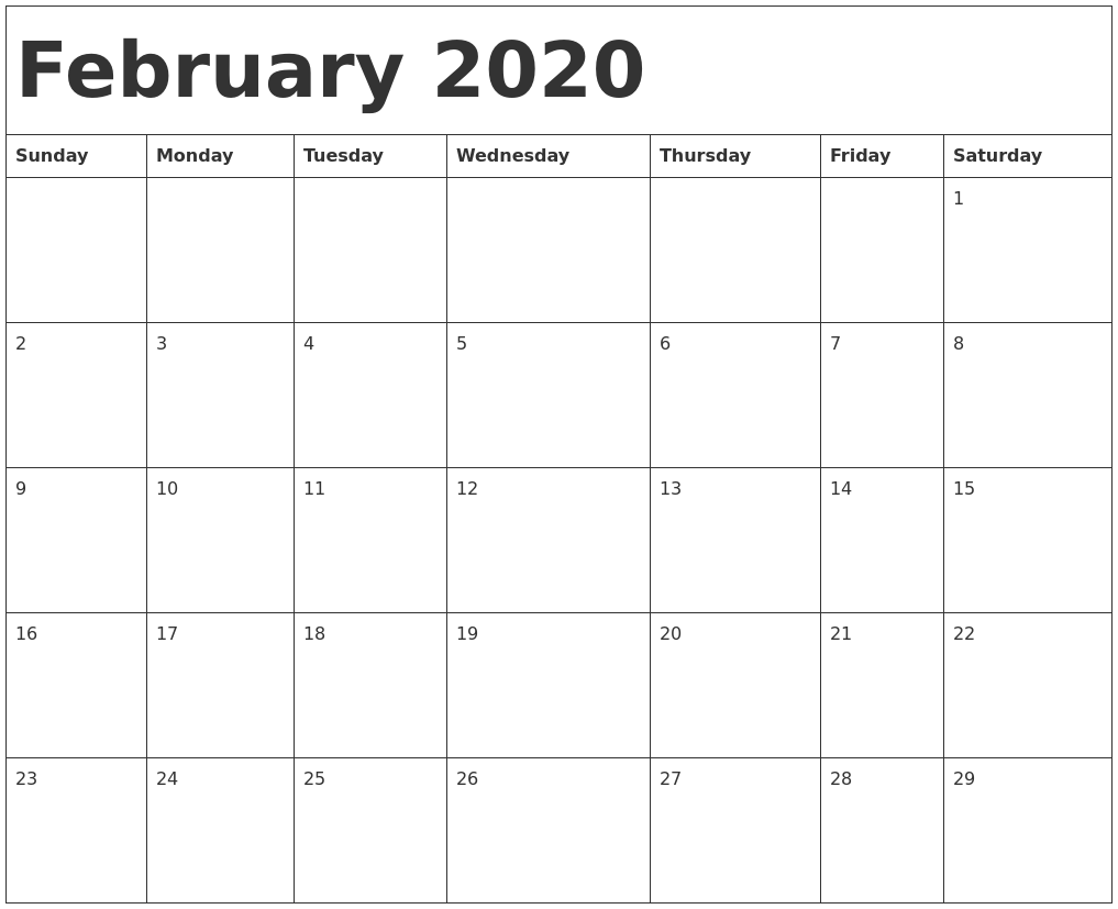 february template