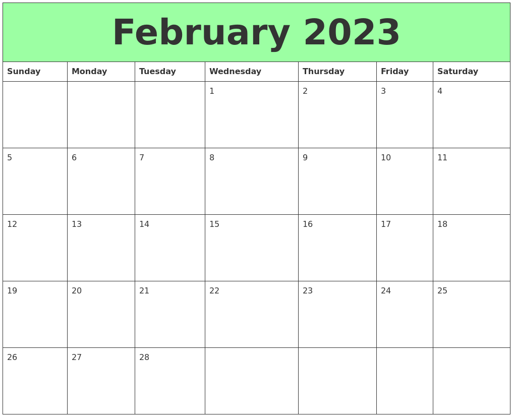 February 2023 Calendar Wallpaper February 2023 Printable Calendars