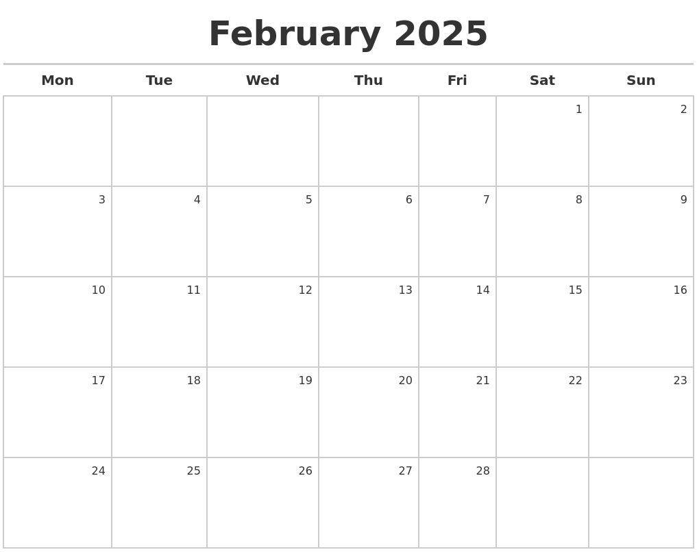 february-2025-calendar-maker