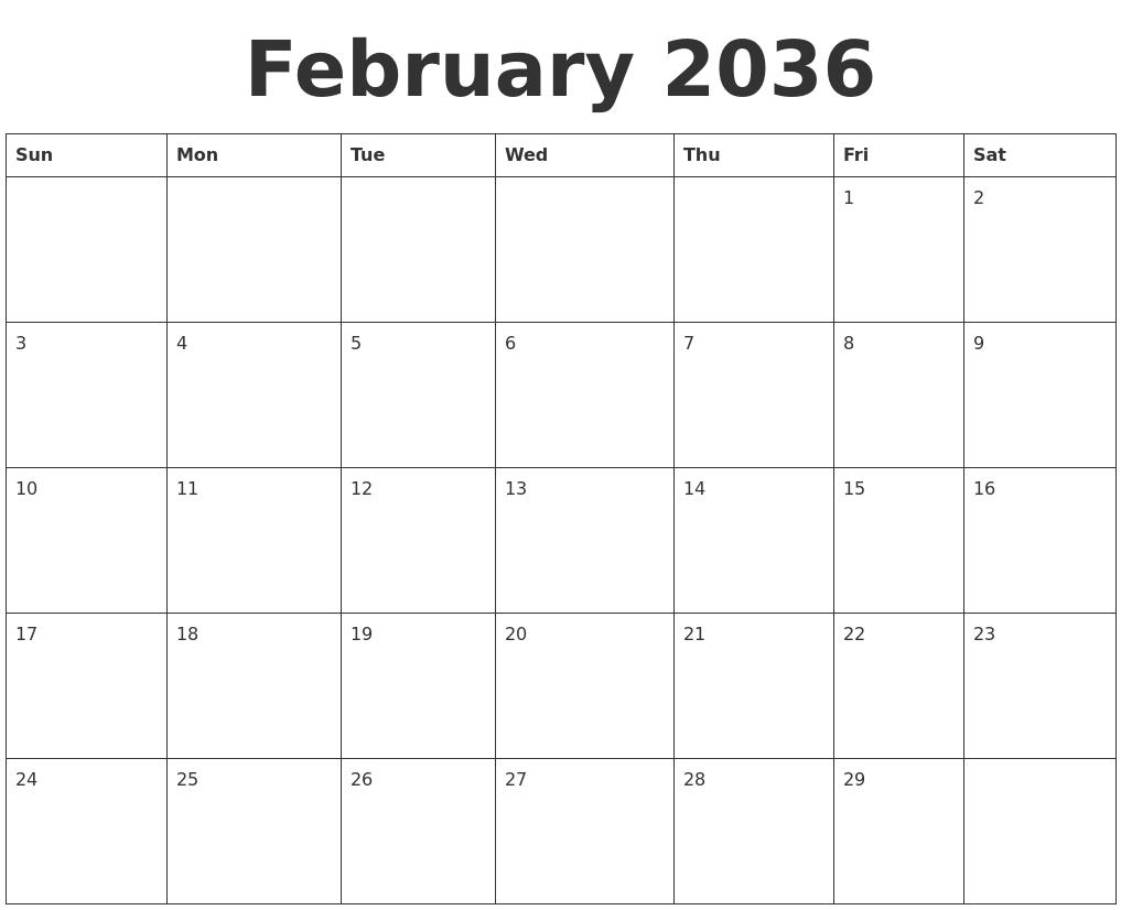 february-2036-blank-calendar-template