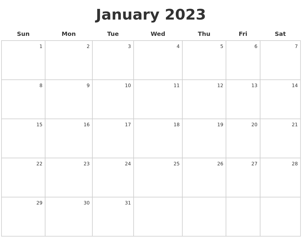 April 2023 Calendars To Print