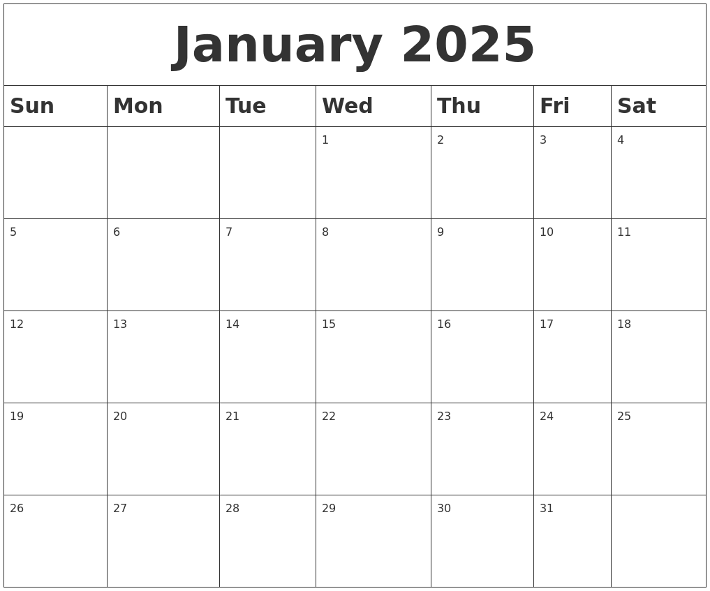 january-2025-calanders