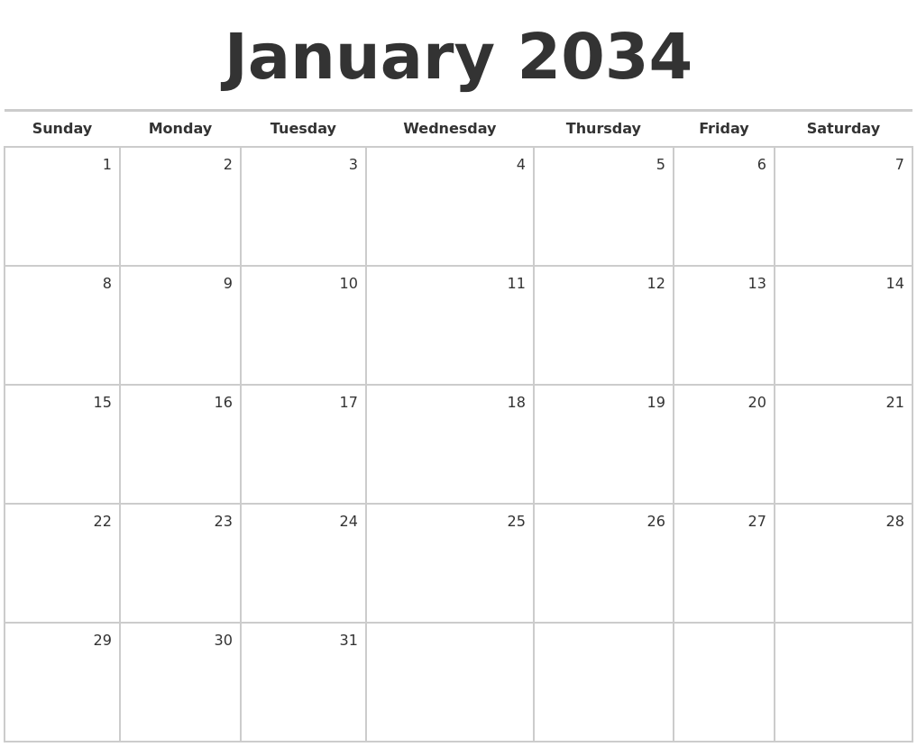 january-2034-blank-monthly-calendar