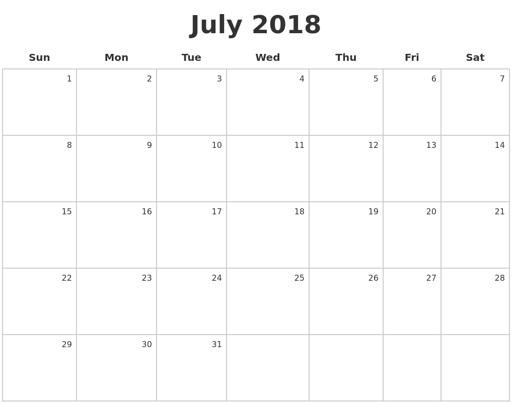 calendar that starts with monday