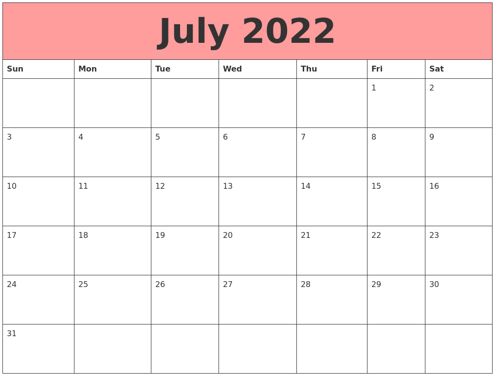 Monday To Sunday Calendar Jluy 2022 February Calendar 2022