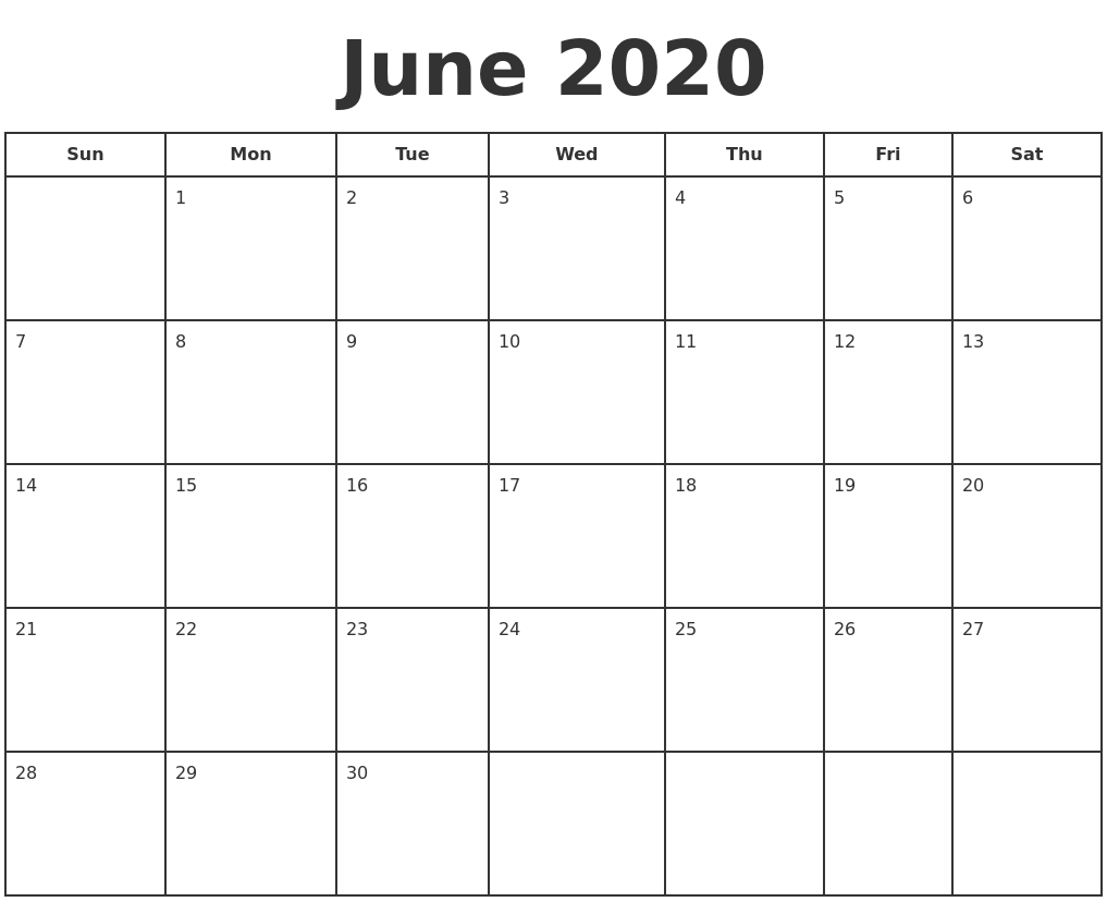 June 2020