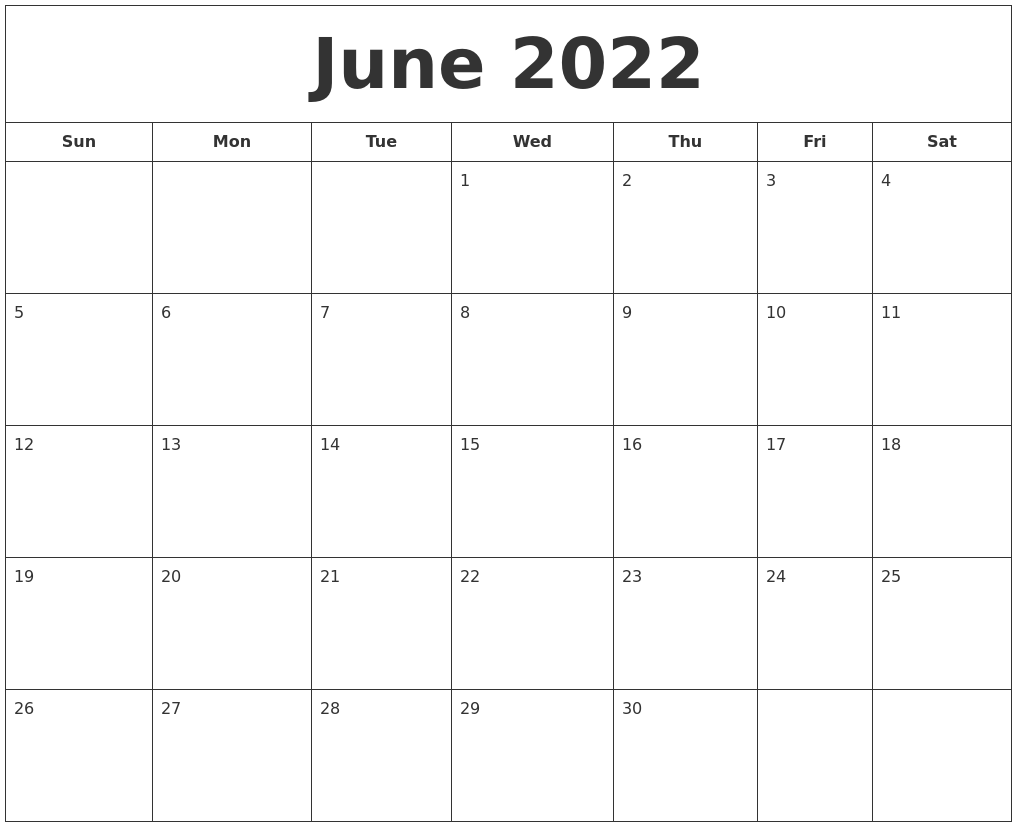 june 2022 blank calendar june 2022 blank calendar