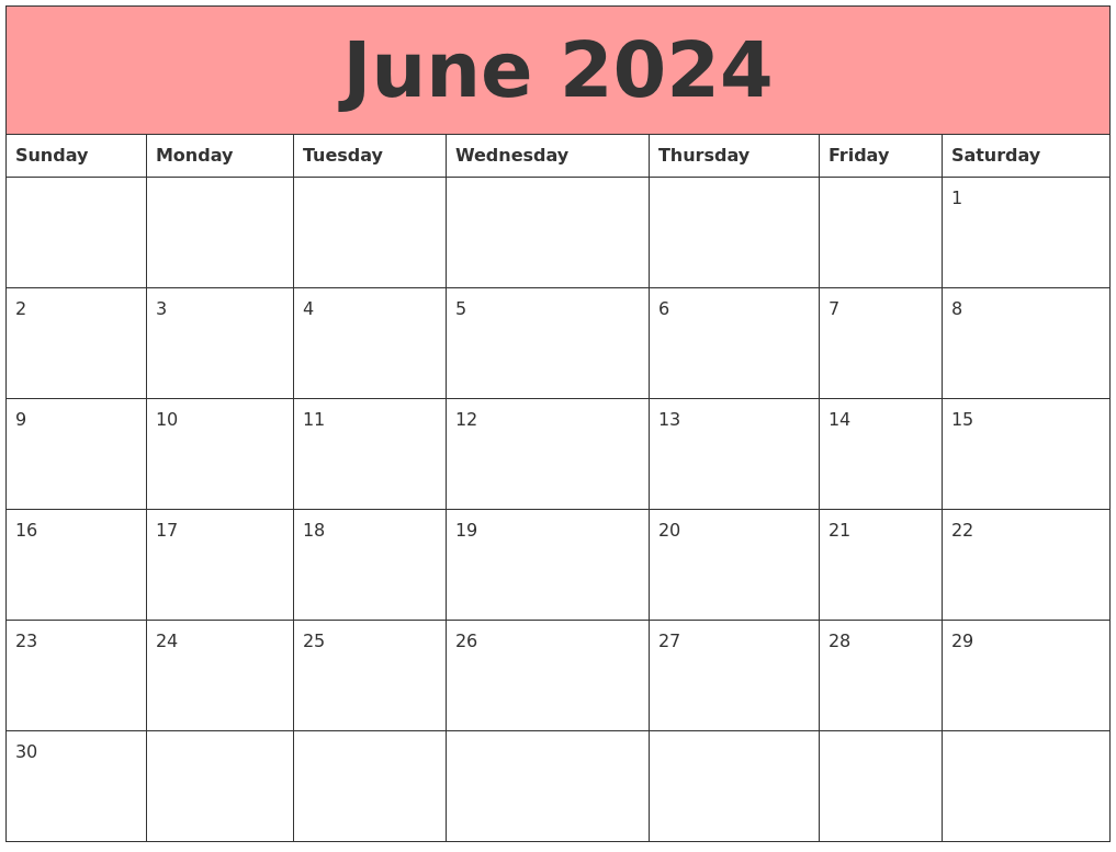 June 2024 Calendars That Work