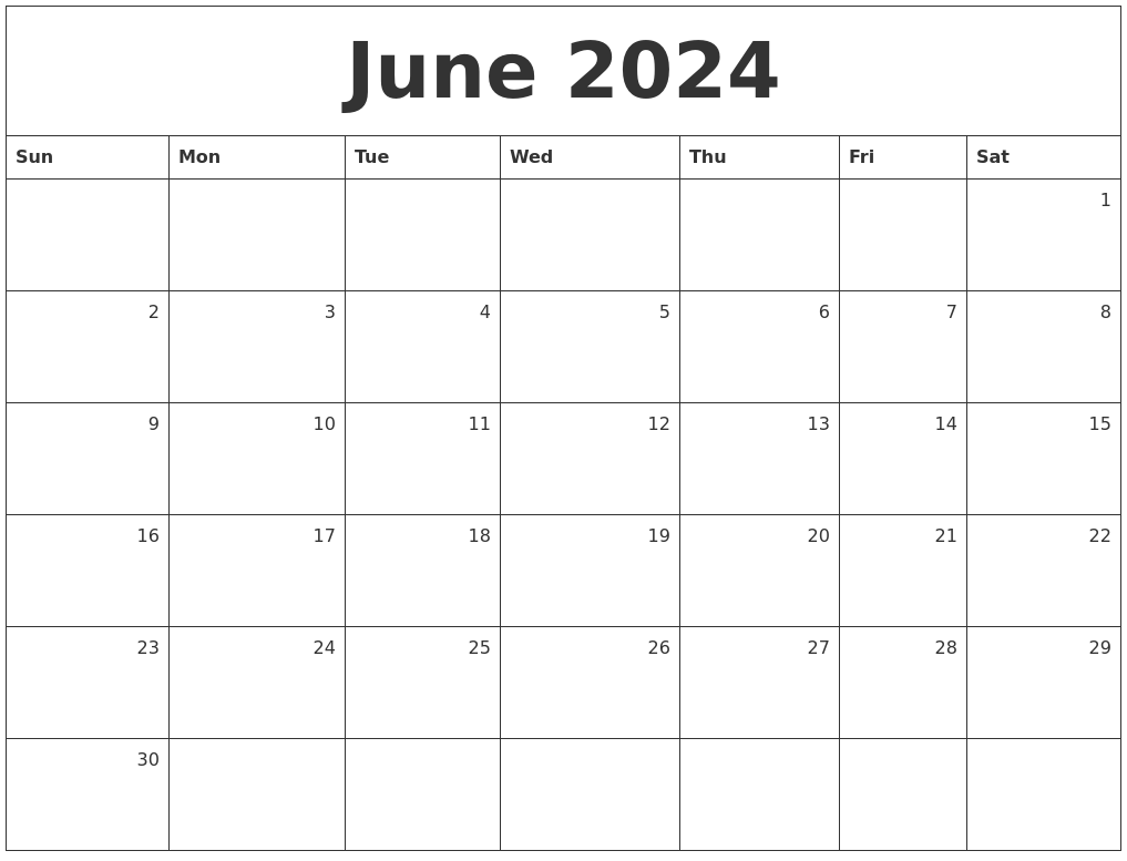 July 2024 Calendar Printable
