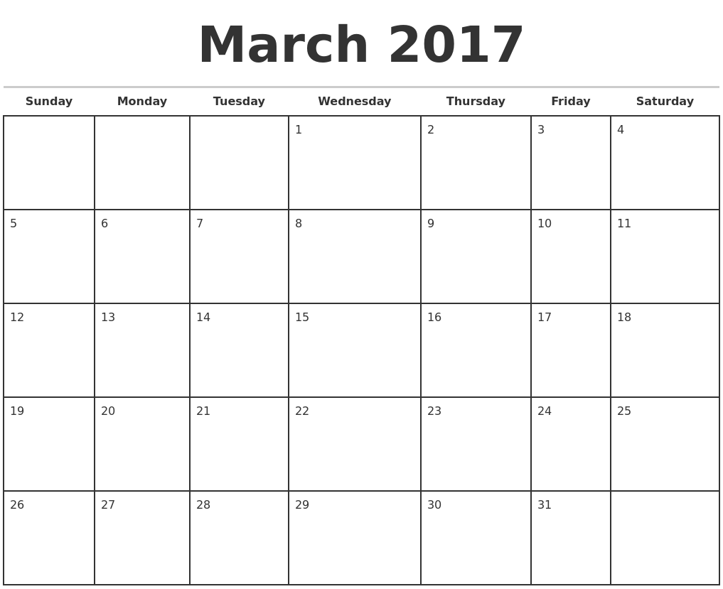 Calendar Monthly Template : March monthly calendar template Calendar Monthly Template : March monthly calendar template