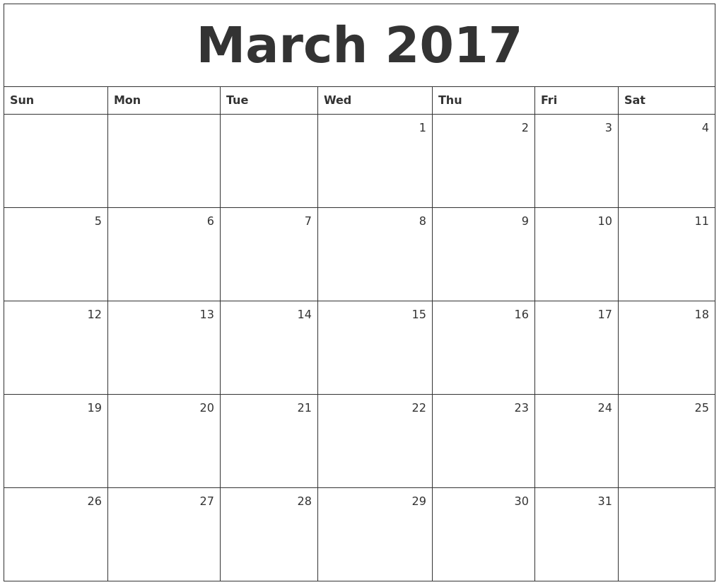 Printable Monthly Calendar March | march calendars Printable Monthly Calendar March | march calendars