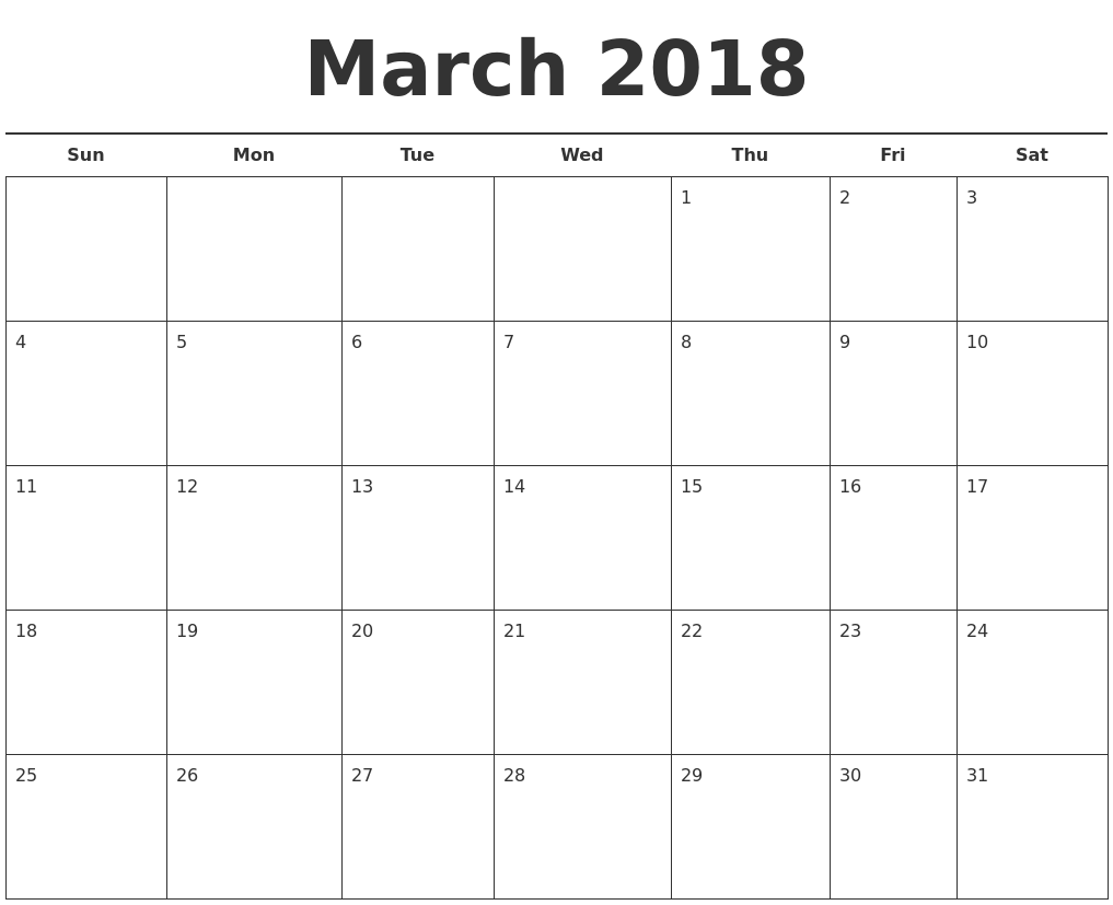 free calendar template