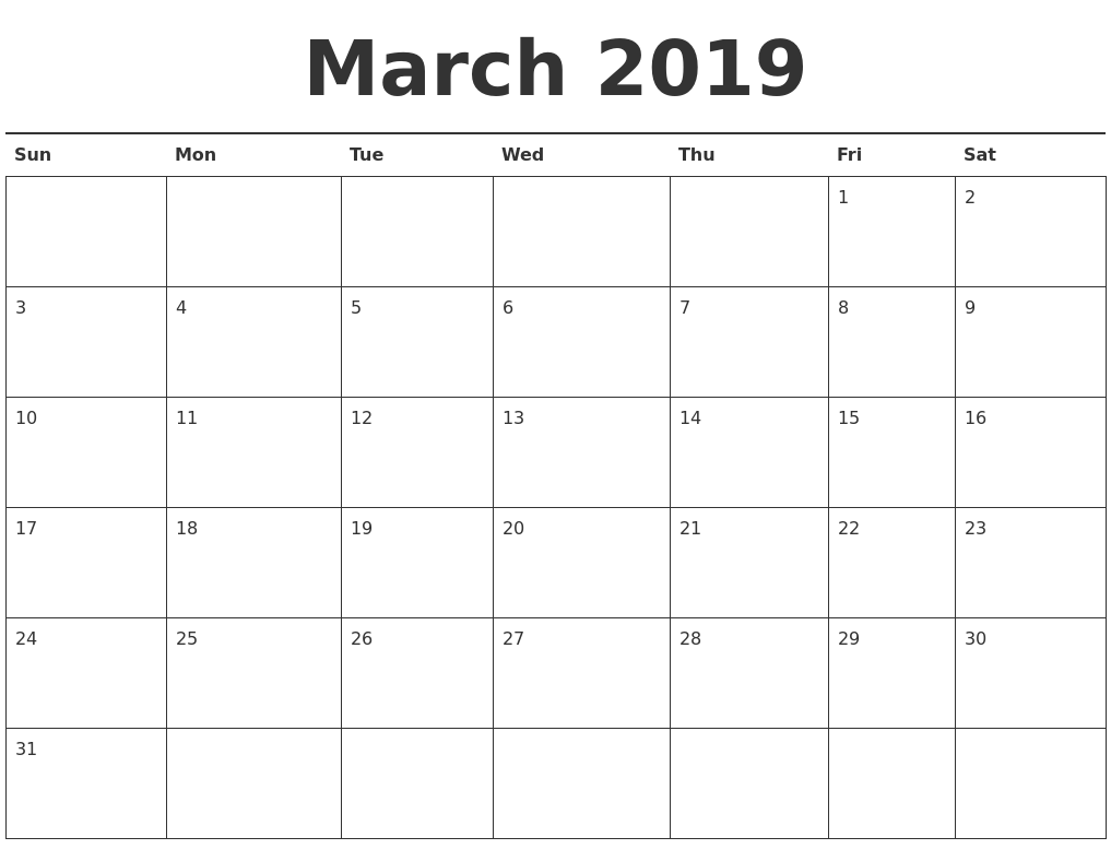 march 2019 calendar printable 2019 march calendar printable