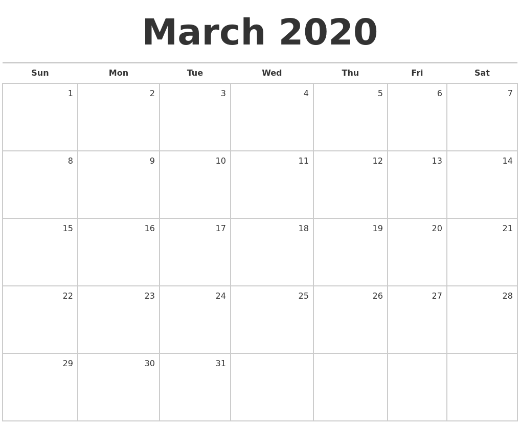 This is a photo of Enterprising Printable Monthly Calendars for 2020 It is an image of Enterprising Printable Monthly Calendars for 2020
