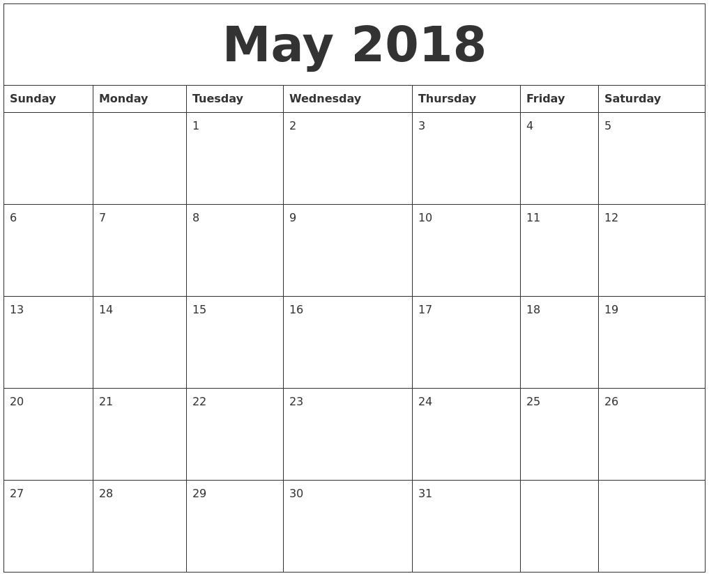 calendar templates to print