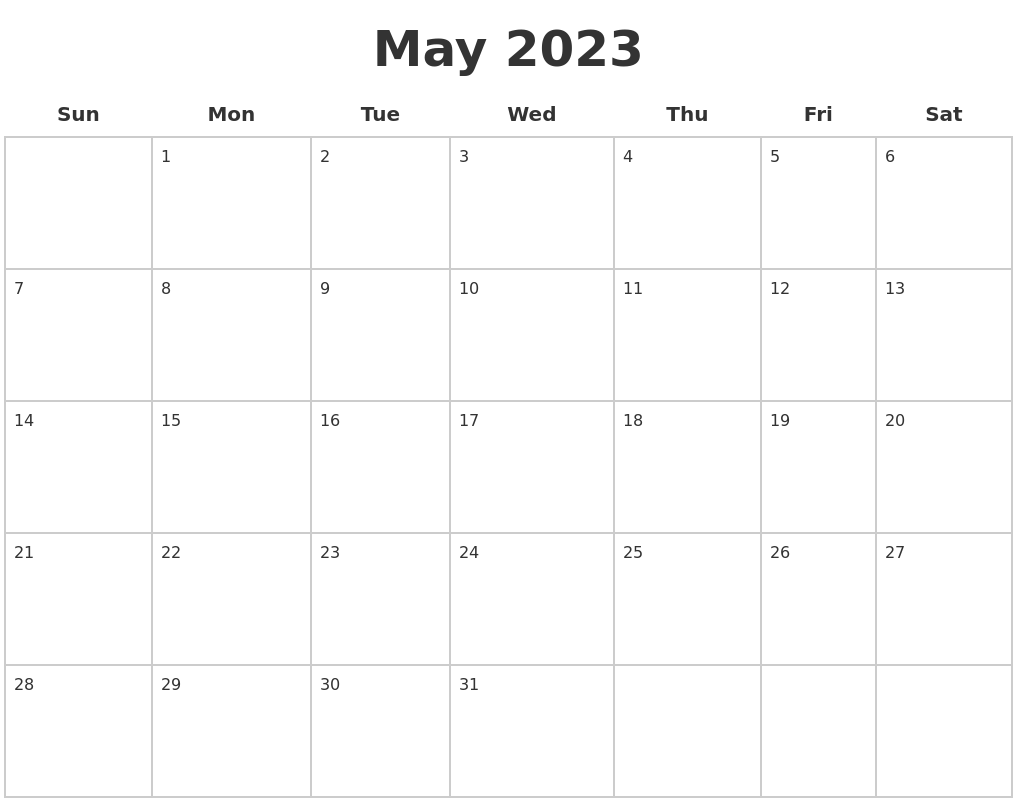March 2023 Calendar Maker March 2023 Calendar Maker