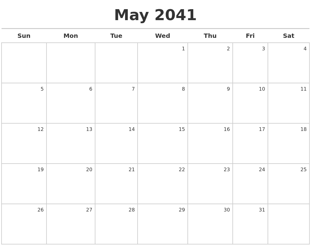 July 2041 Calendars To Print July 2041 Calendars To Print