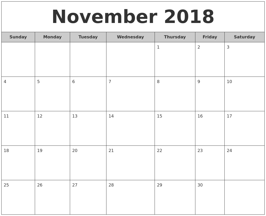 mahalaxmi calendar november 2018