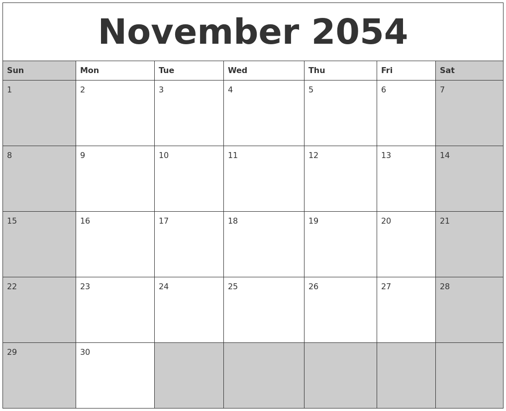 November 2017 Editable Calendar E1506630362849