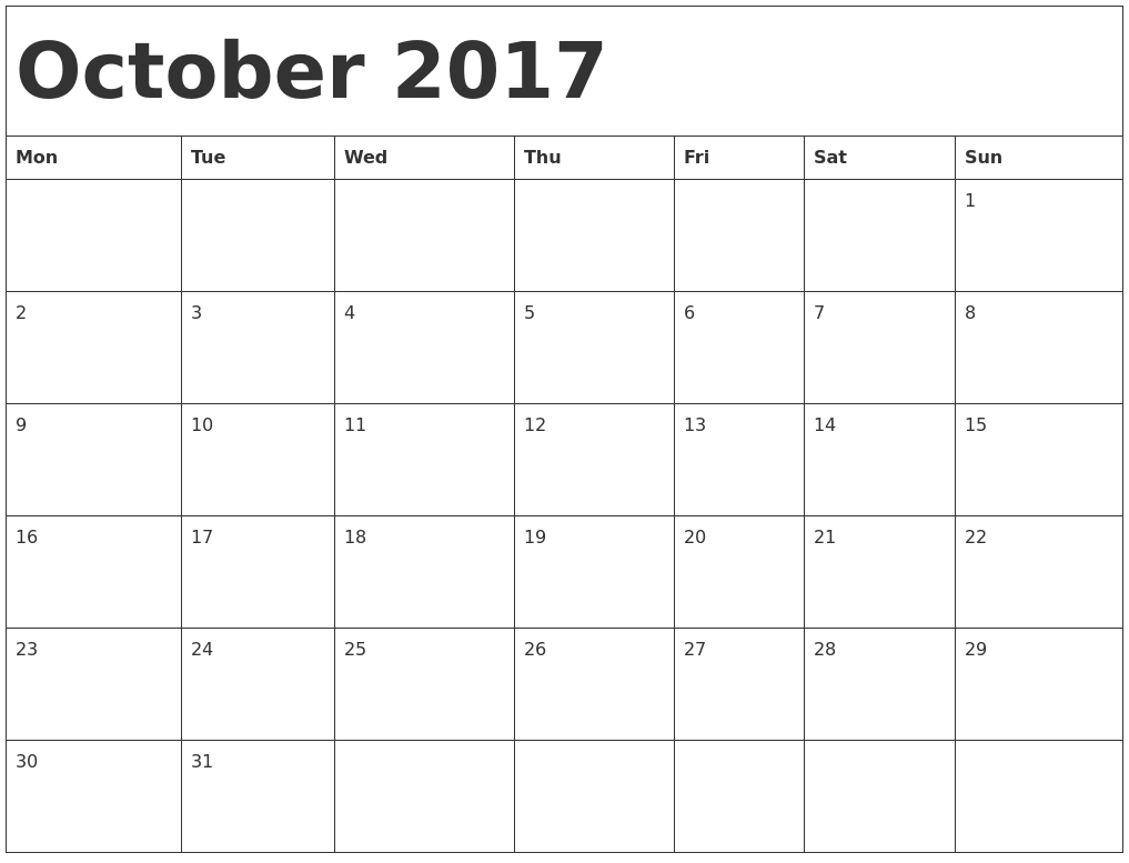 october calendar template october 2017 calendar template october calendar template october 2017 calendar template