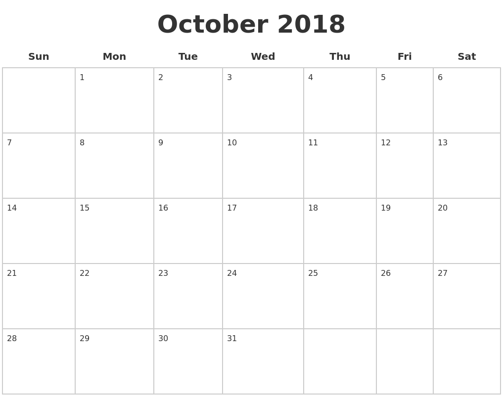 october-2018-calendar-wikidates