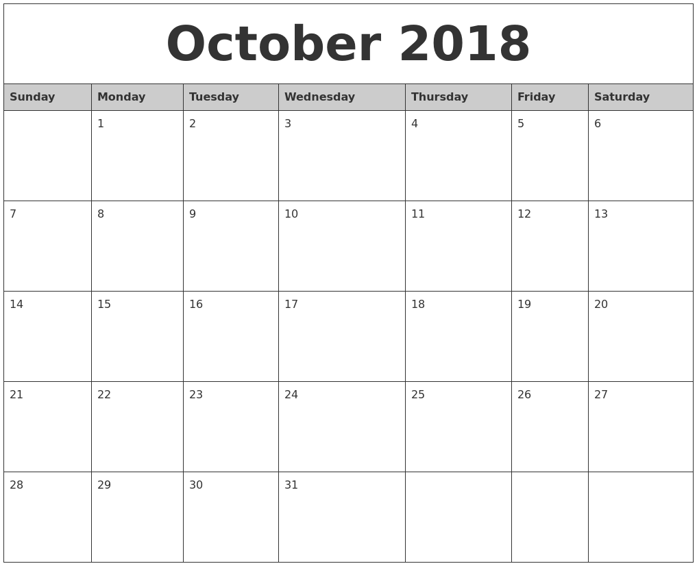 october-2018-calendar-with-holidays-as-picture