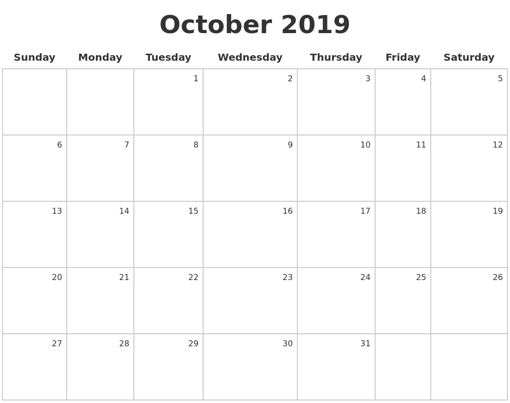 october-2019-make-a-calendar