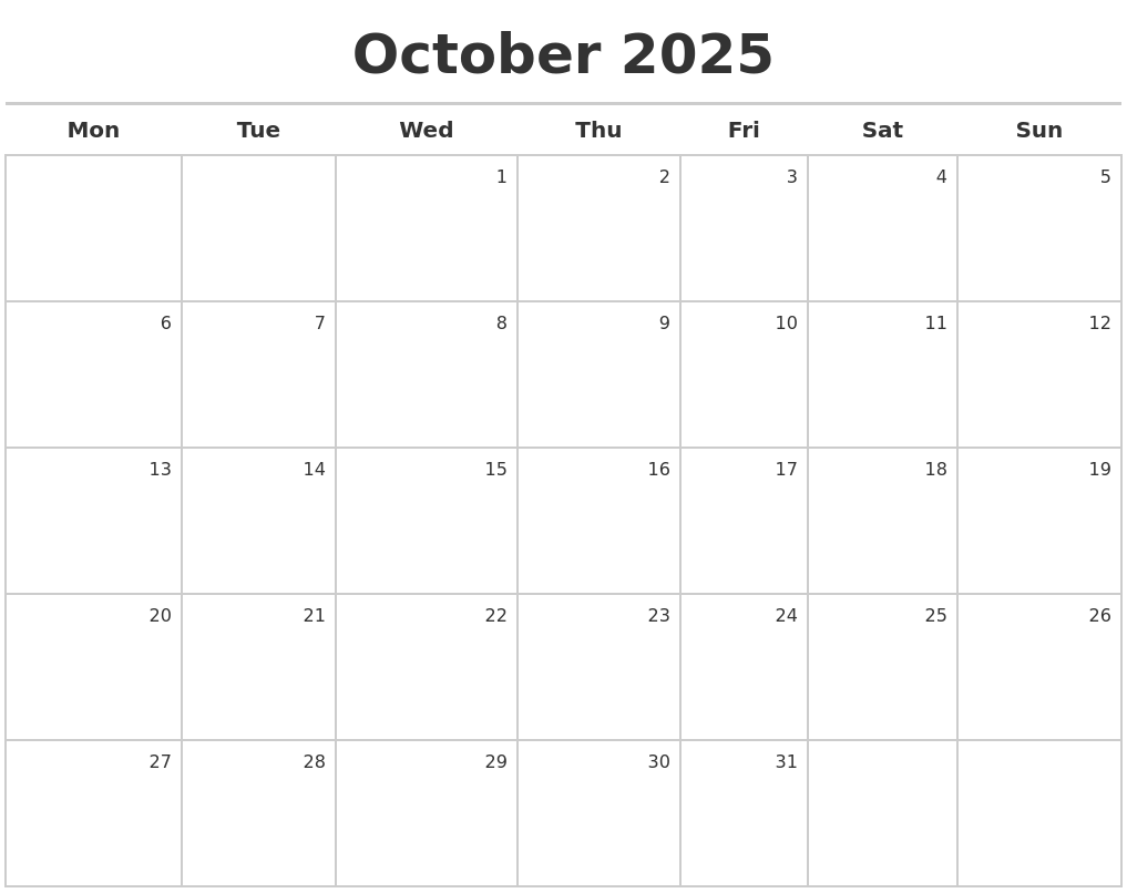 october-2025-calendar-maker