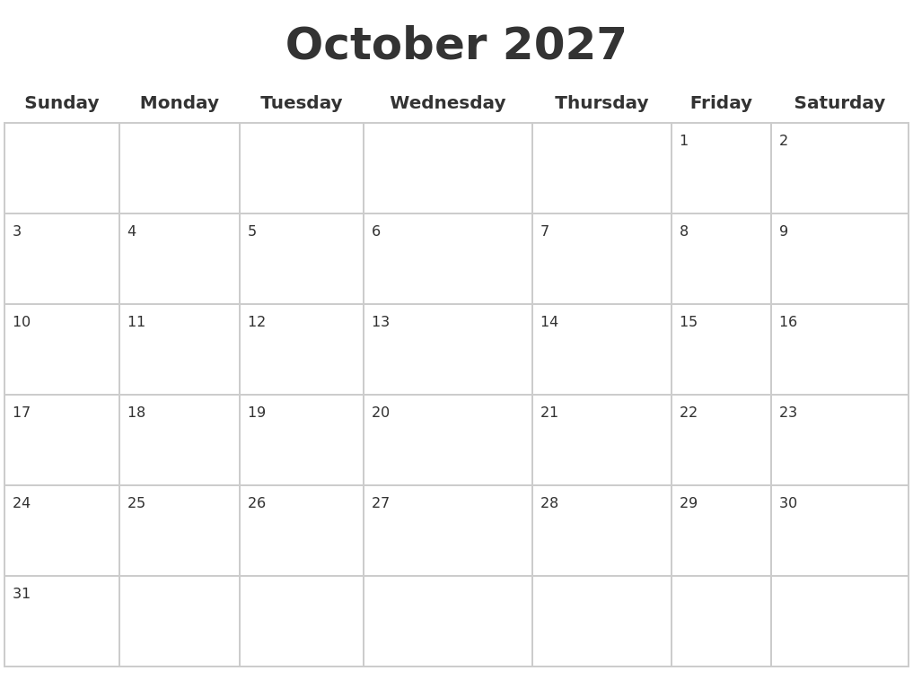 october-2027-blank-calendar-pages