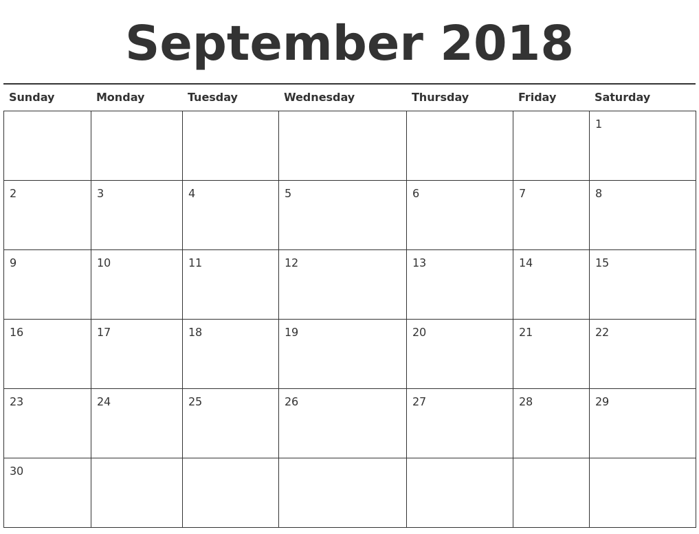 2018 2018 calendar printable